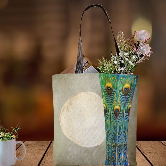 Peacock Feathers Vase Masterpiece From 1900 Tote Bag (Creator Uploaded)