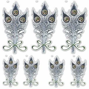 Peacock Feathers Vintage Art Design