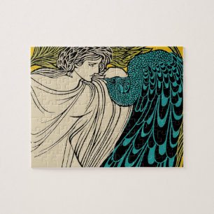 Peacock Fine Art Bird Jigsaw Puzzle