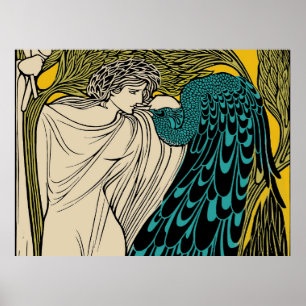 Peacock Fine Art Bird Poster