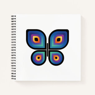 Peacock Flame Butterfly Notebook
