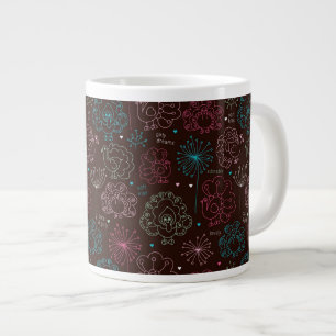peacock flower india wallpaper vintage large coffee mug