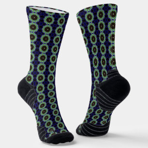 Peacock flower splendour socks
