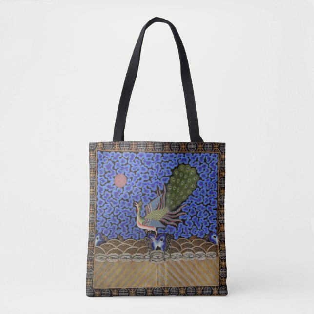 Peacock from Qing Dynasty Tote Bag (Front)