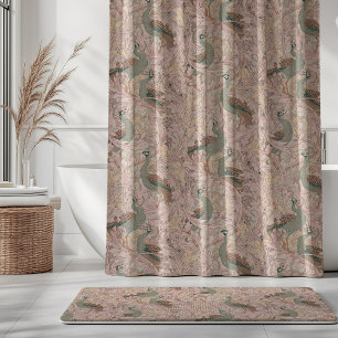 Peacock Garden in Sage Peach Blush Beige