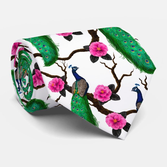 Peacock garden tie (Rolled)