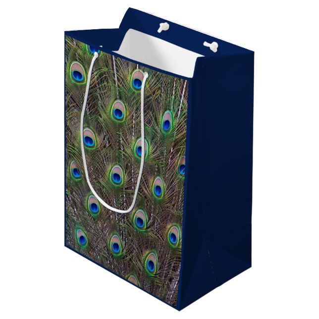 Peacock Gift Bag (Front Angled)