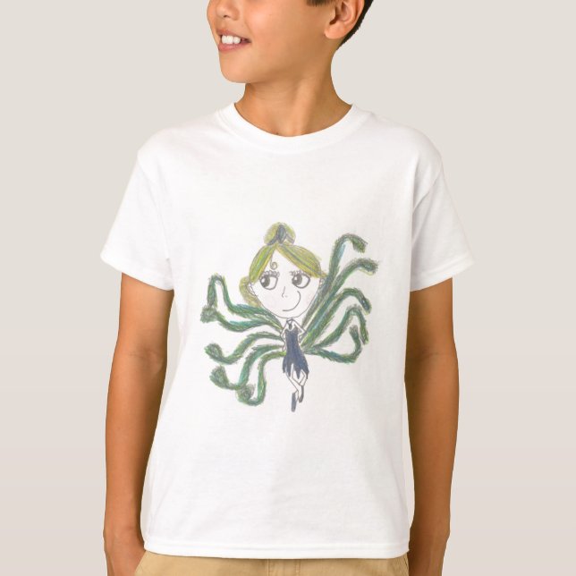 Peacock Girl T-Shirt (Front)