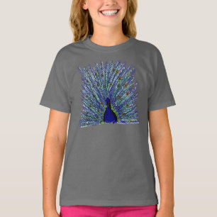 Peacock girls tee