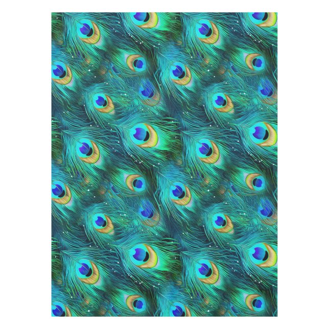 Peacock Glory Tablecloth (Front)
