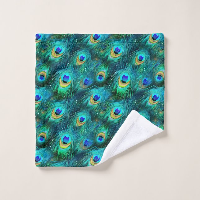 Peacock Glory Wash Cloth (Wash Cloth)