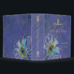 Peacock Glory Wedding Planner Binder<br><div class="desc">This beautiful personalized binder is perfect for keeping all of your wedding planning ideas together and organized! Easily personalize with your names and the wedding date! Simply fill with sleeves or zippered pockets to put everything in.</div>