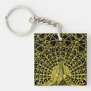 Peacock Gold Art Nouveau