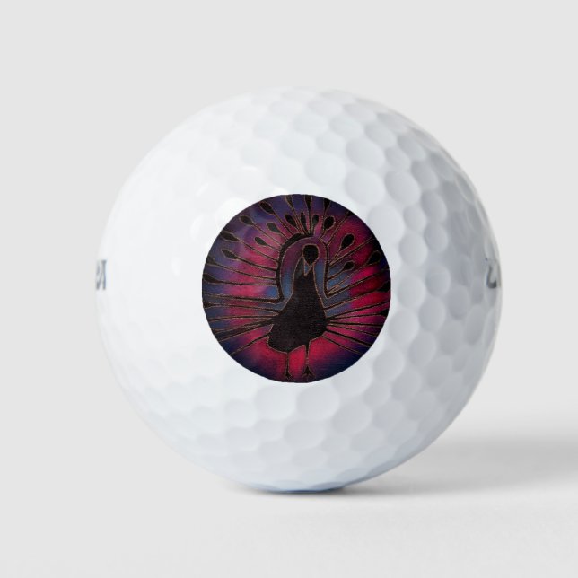 Peacock Golf Balls (Front)