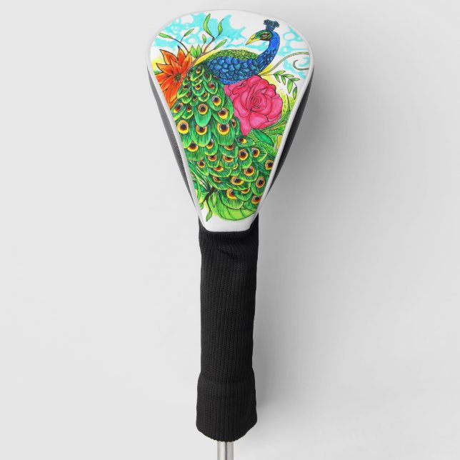 Peacock Golf Head Cover (Front)