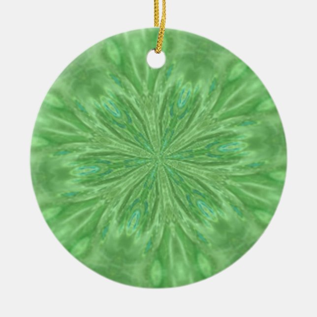 Peacock Green Ornament (Front)