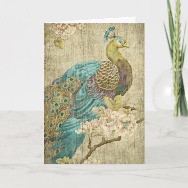 Peacock - Greeting Card (Front)