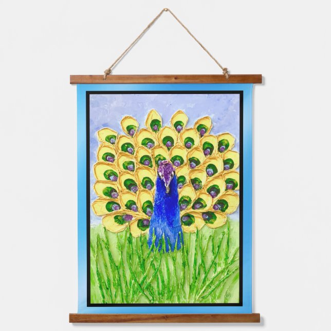 Peacock Hanging Tapestry (Front)