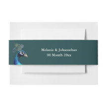 Peacock head dark teal blue garden outdoor wedding