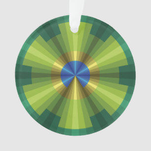 Peacock Illusion Acrylic Ornament