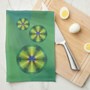 Peacock Illusion Hand Towel