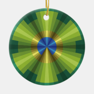 Peacock Illusion Ornament