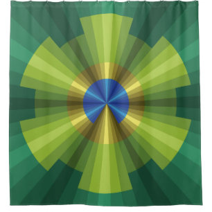 Peacock Illusion Shower Curtain