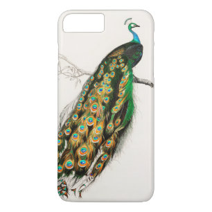 Peacock Illustration Vintage Art Print Case-Mate iPhone Case