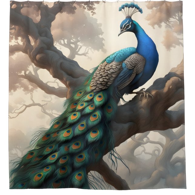 Peacock in a Tree (Front)