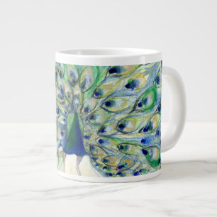 Peacock in San Diego 2 2013 Large Coffee Mug