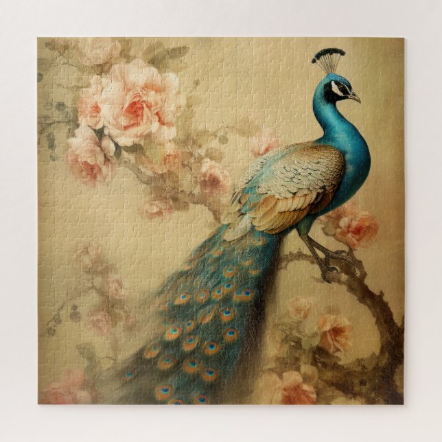 Peacock Jigsaw Puzzle (Vertical)