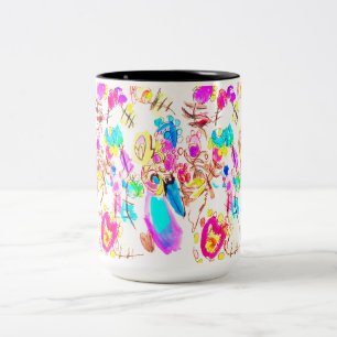 Peacock Joy Kind Two-Tone Coffee Mug