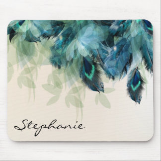 Peacock Jungle Mouse Pad