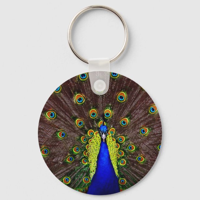 Peacock Keychain (Front)