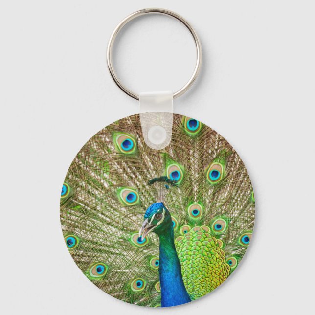 Peacock Keychain (Front)
