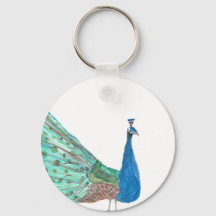 Peacock Keychain
