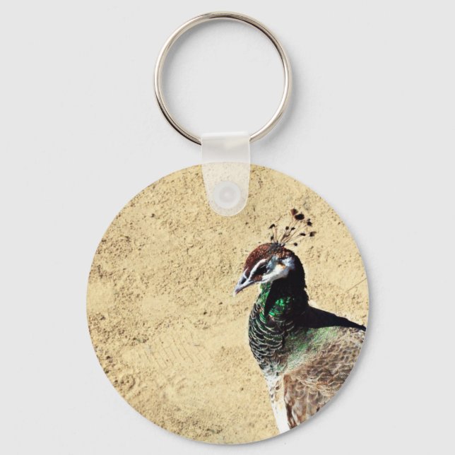 Peacock Keychain (Front)