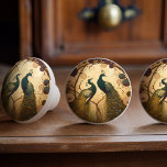Peacock Klimt Gold Green Decor Art Nouveau Ceramic Knob<br><div class="desc">Welcome to CreaTile! Here you will find handmade knob & tile designs that I have personally crafted and vintage ceramic and porcelain clay tiles, whether stained or natural. I love to design tile and ceramic products, and I hope to give you a way to transform your home into something you...</div>