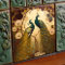 Peacock Klimt Gold Green Wall Decor Art Nouveau