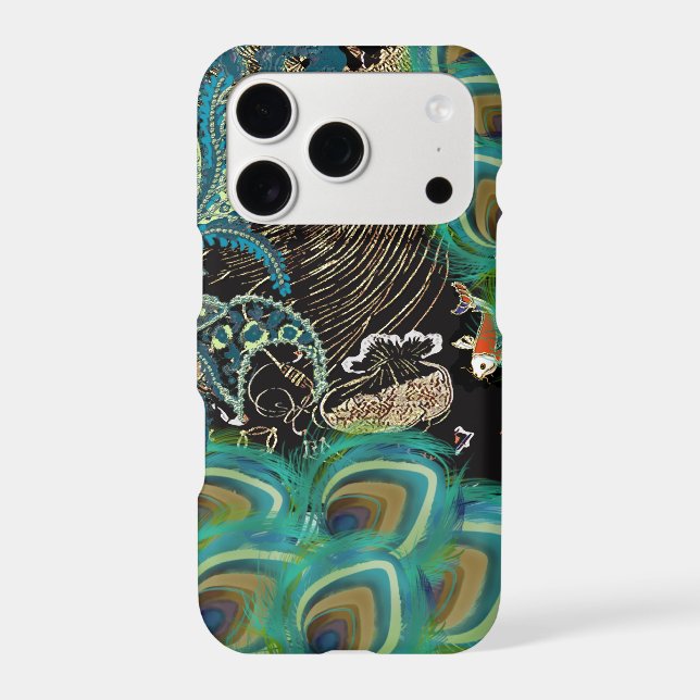 Peacock Koi japonais asiatique iPhone (Verso)