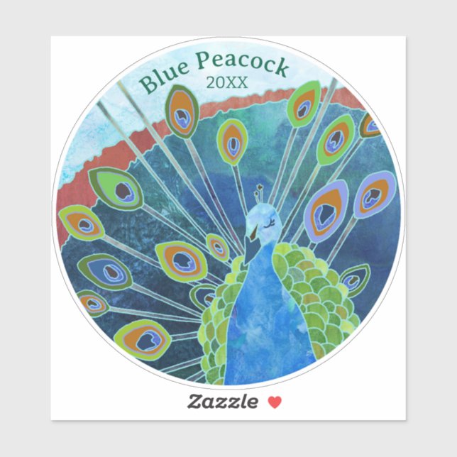 Peacock Label (Sheet)