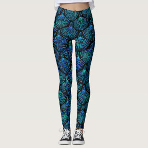 peacock leggings