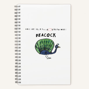Peacock Lovers Notebook