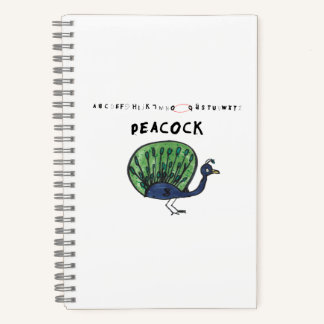 Peacock Lovers Notebook