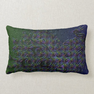Peacock Lumbar Pillow