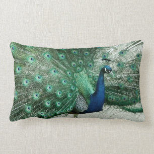 Peacock Lumbar Pillow