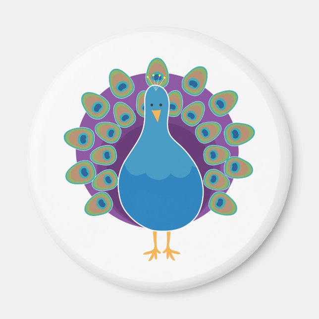 Peacock Magnet (Front)