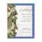 Peacock Magnolia Floral Swirl Damask Wedding RSVP