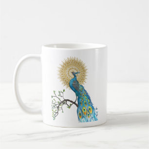 Peacock Mandala Coffee Mug