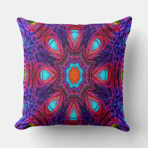 Peacock Mandala... Throw Pillow